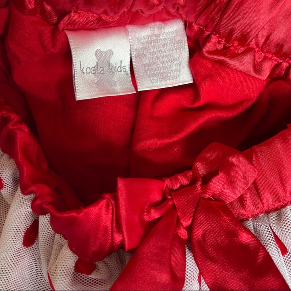 Koala Kids - white skirt, sheen white top layer with red hearts, flexible, 9m - Picture 6 of 6